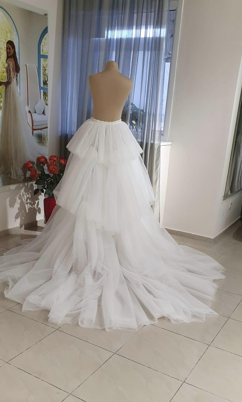 Ruffle overskirt Adriana