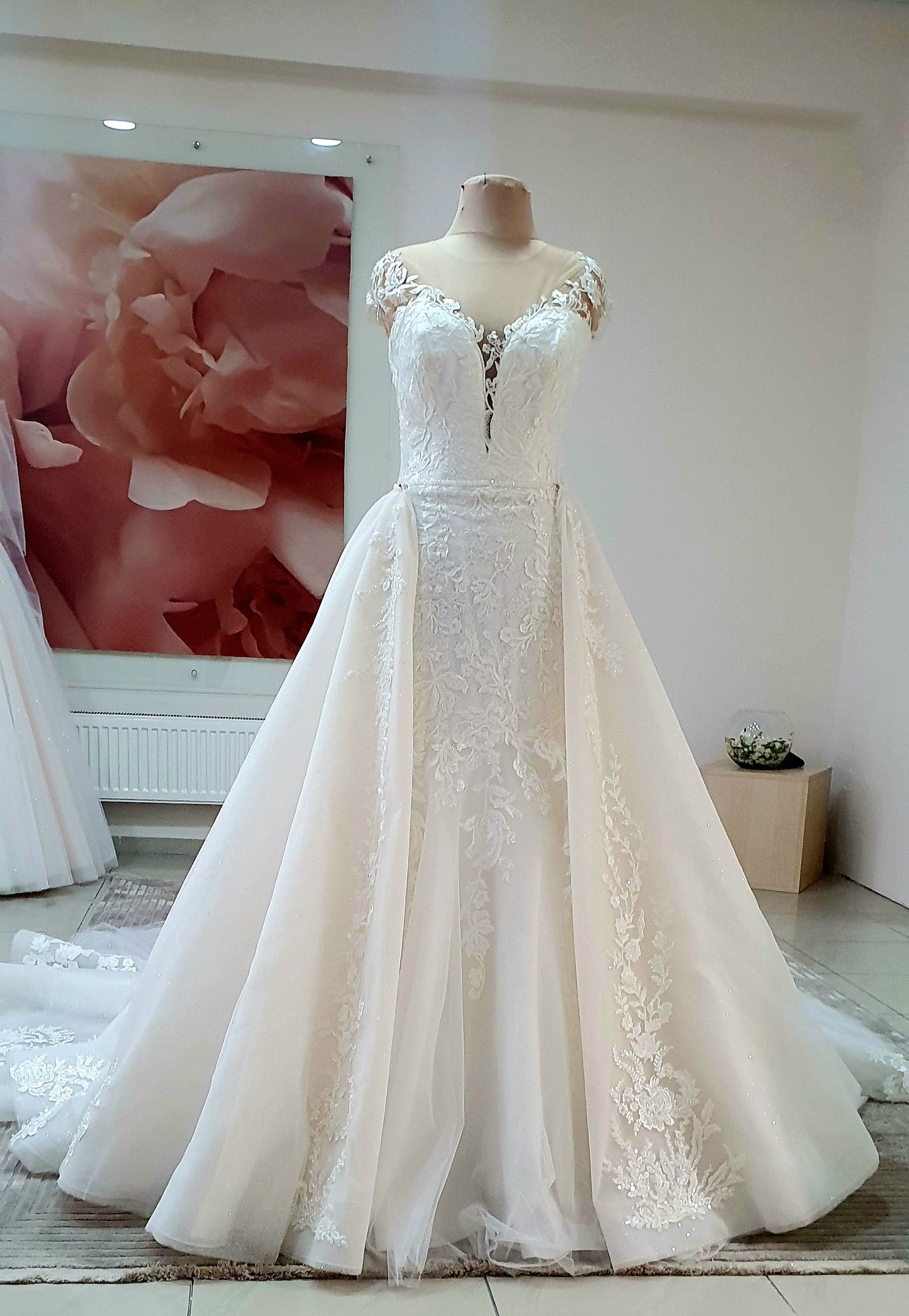 Elegant bridal  overskirt Doris