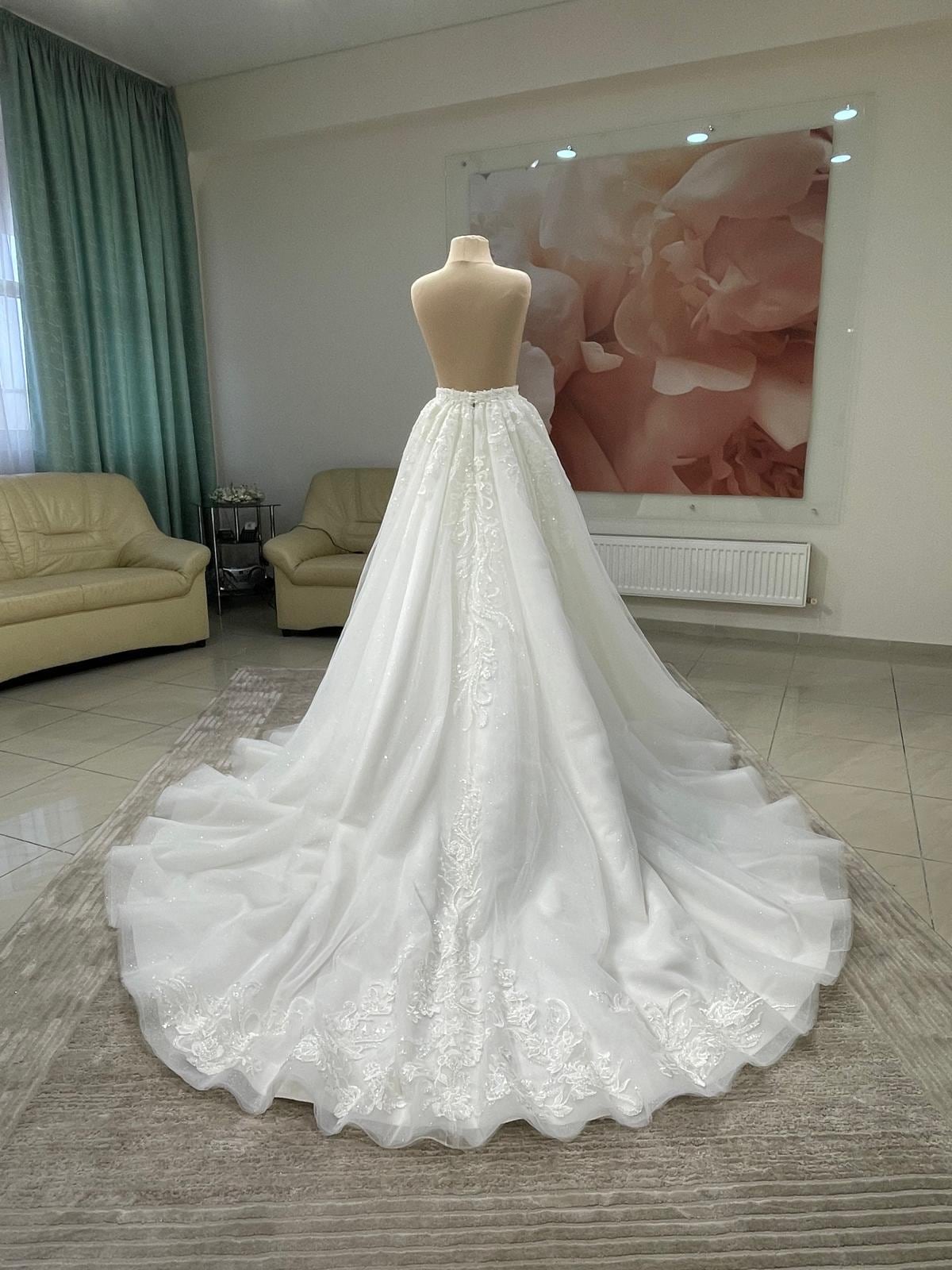 Handmade floral lace wedding skirt Eleonora