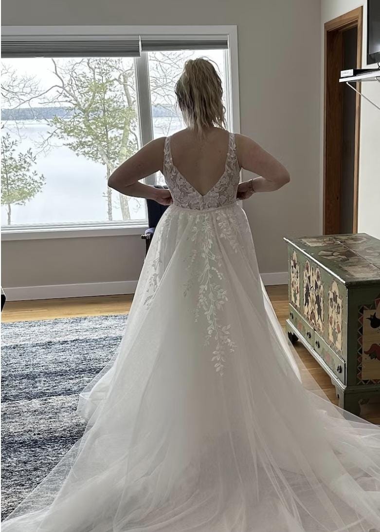 Wedding overskirt  Fiona