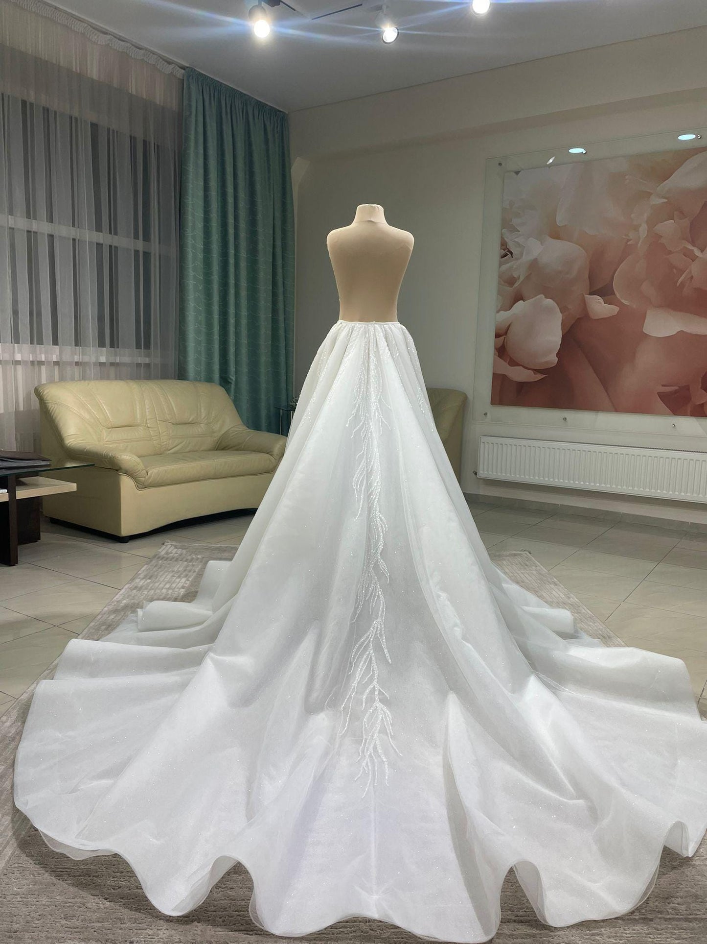 Detachable tulle overskirt  Grace