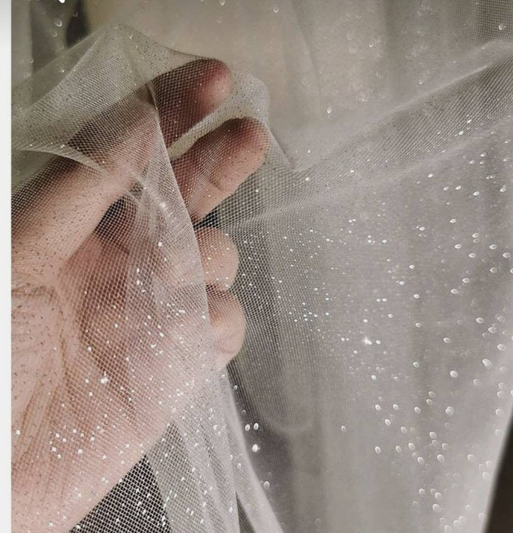 Glittery  cathedral wedding veil May