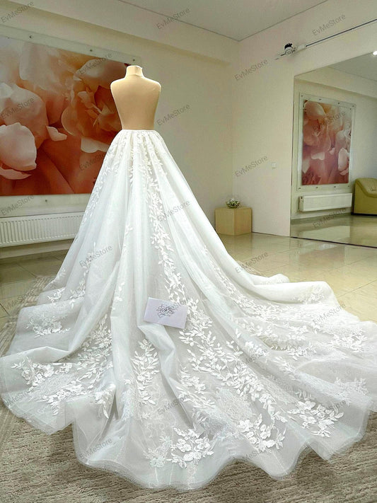 Unique bridal overskirt Megan