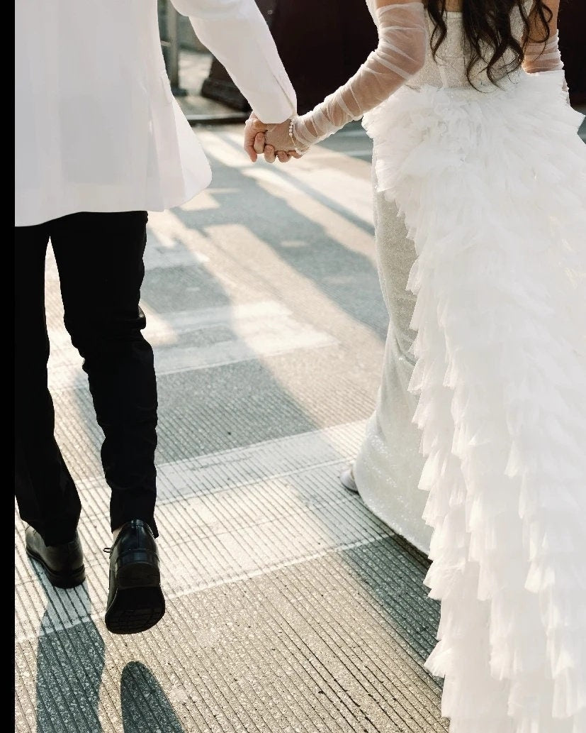 Detachable wedding sleeves Diana