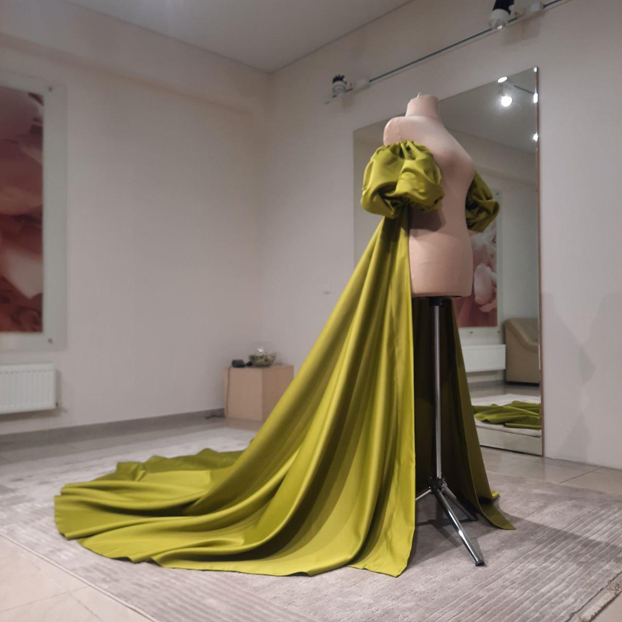 Satin bicep cape