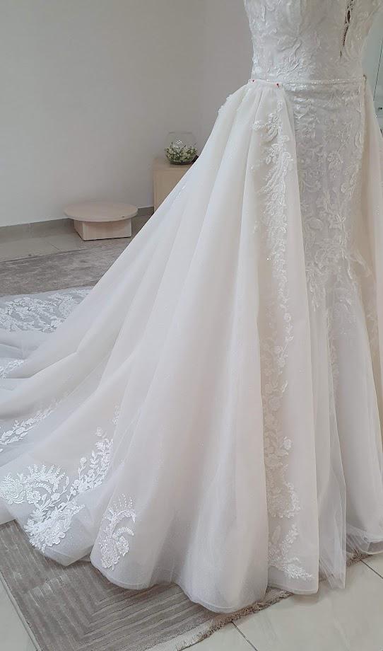 Elegant bridal  overskirt Doris
