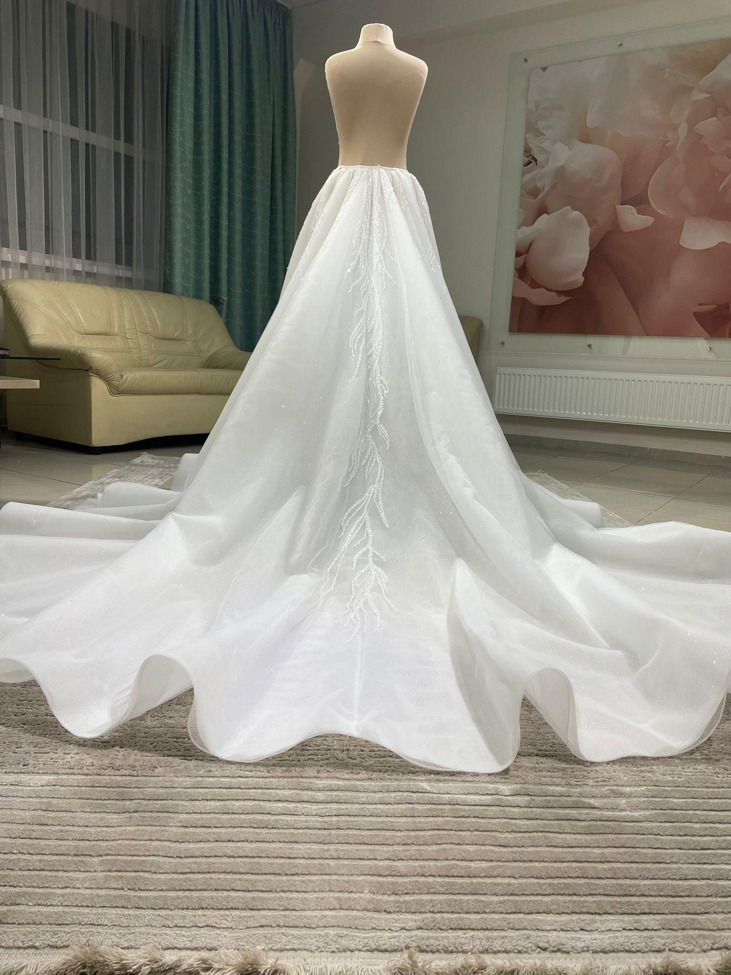 Detachable tulle overskirt  Grace