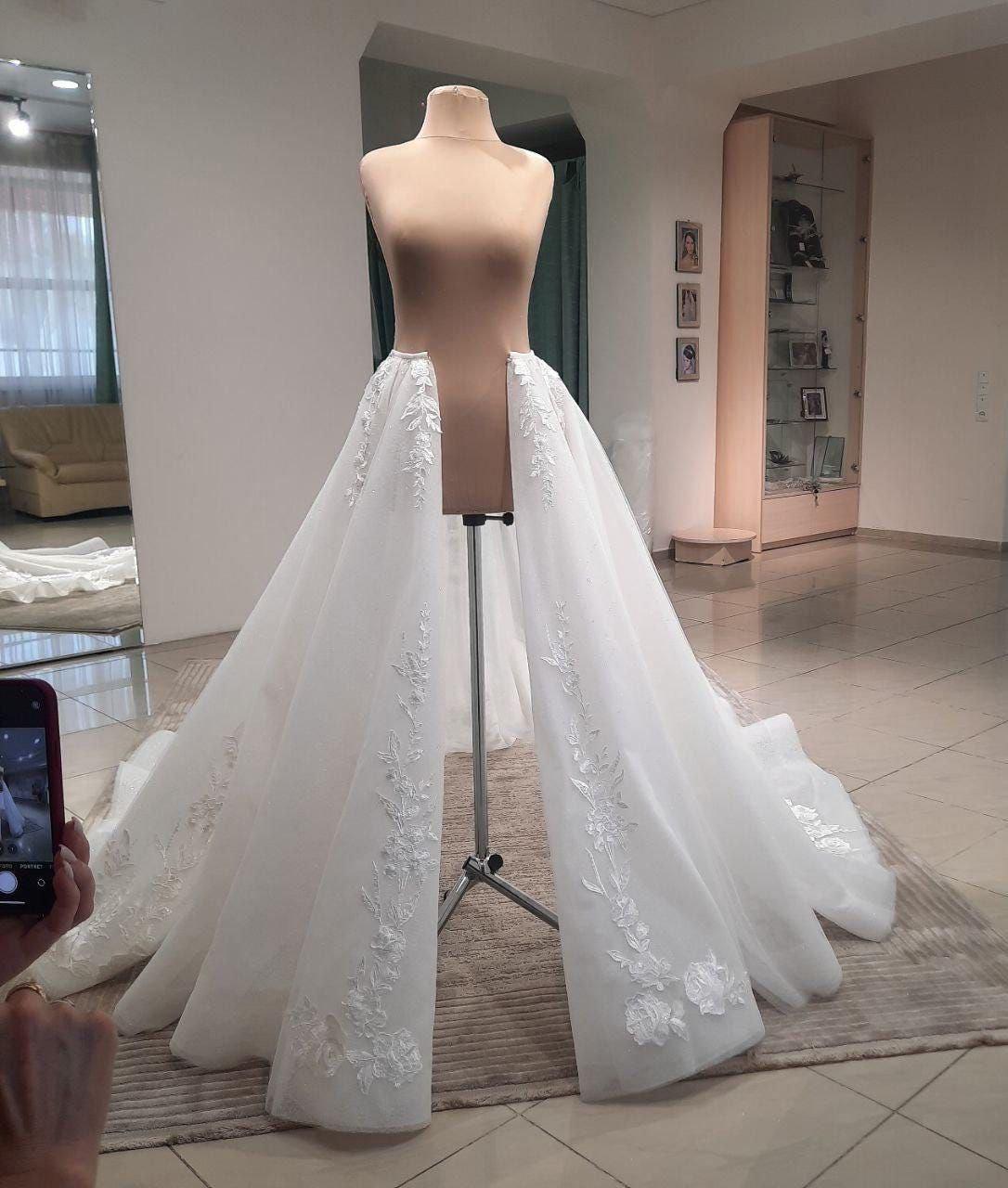 Detachable overskirt handmade Rosa