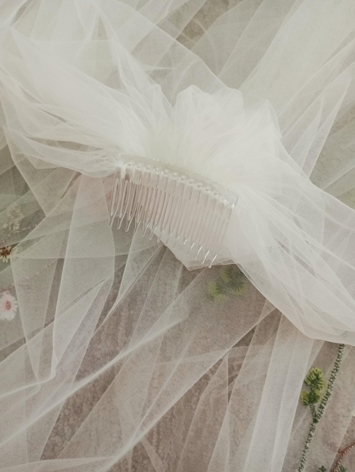 Wildflower lace veil Camelia