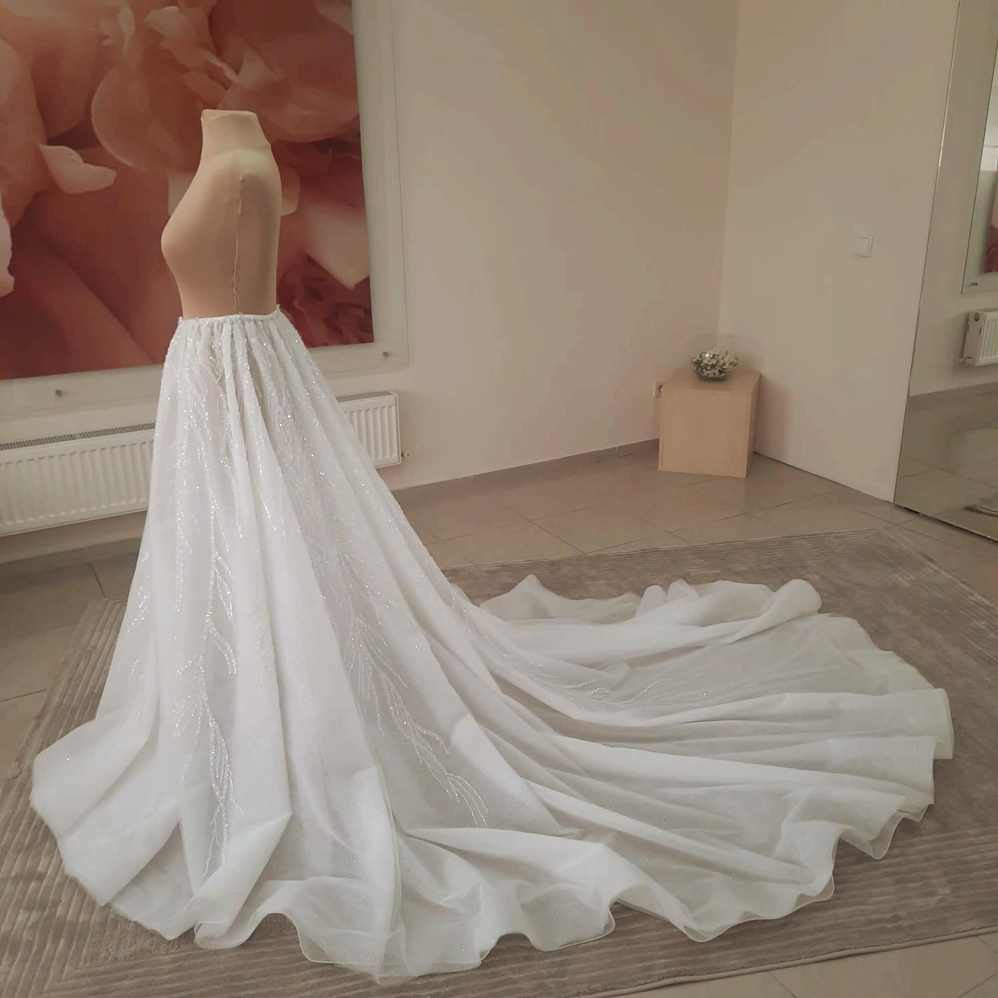 Detachable tulle overskirt  Grace
