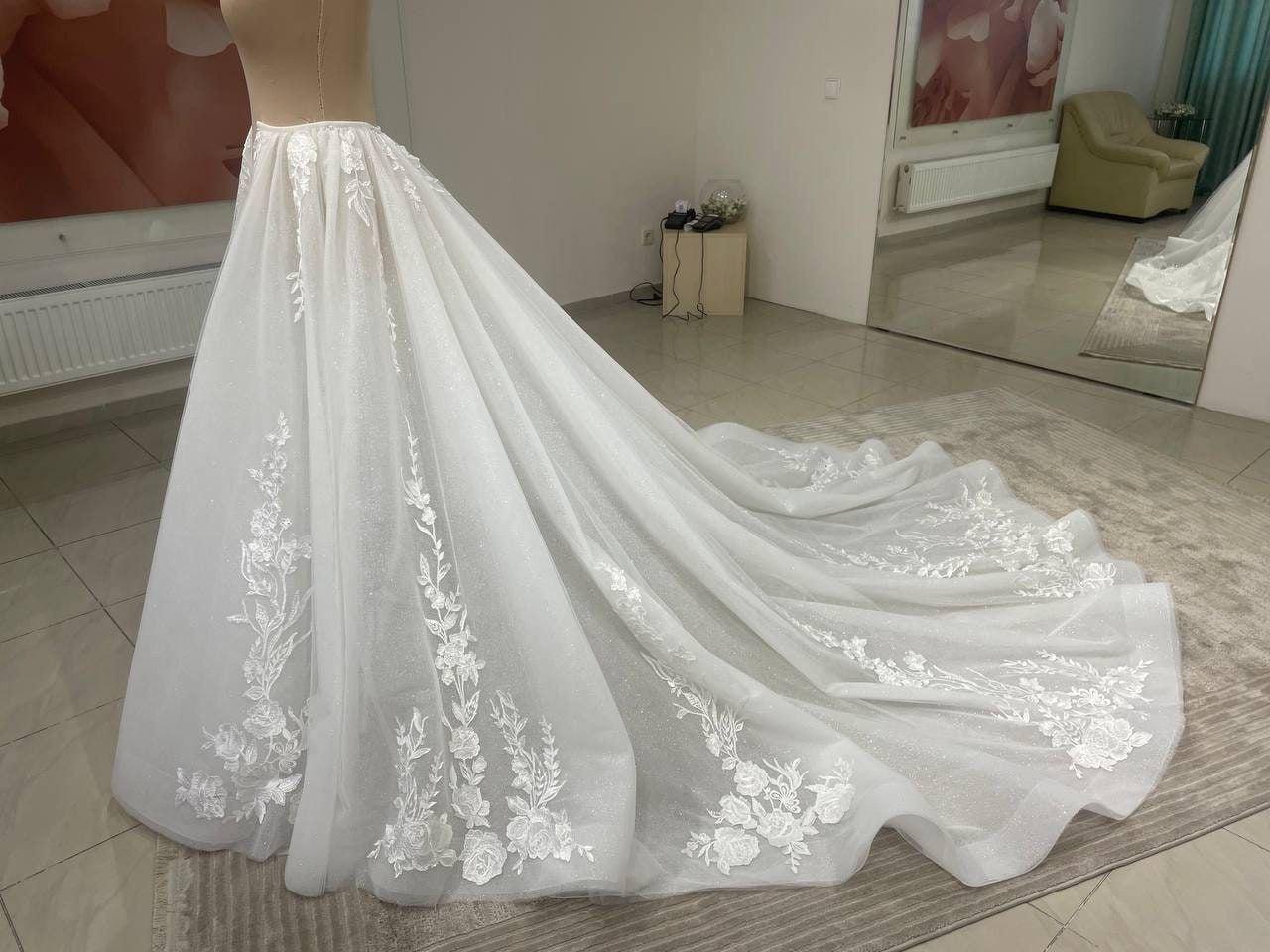 Detachable overskirt handmade Rosa
