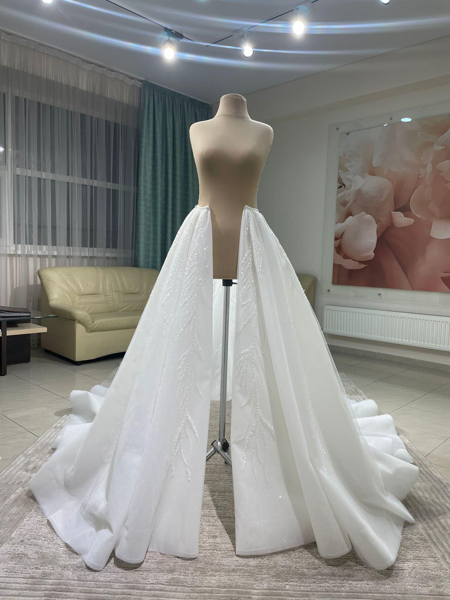 Detachable tulle overskirt  Grace