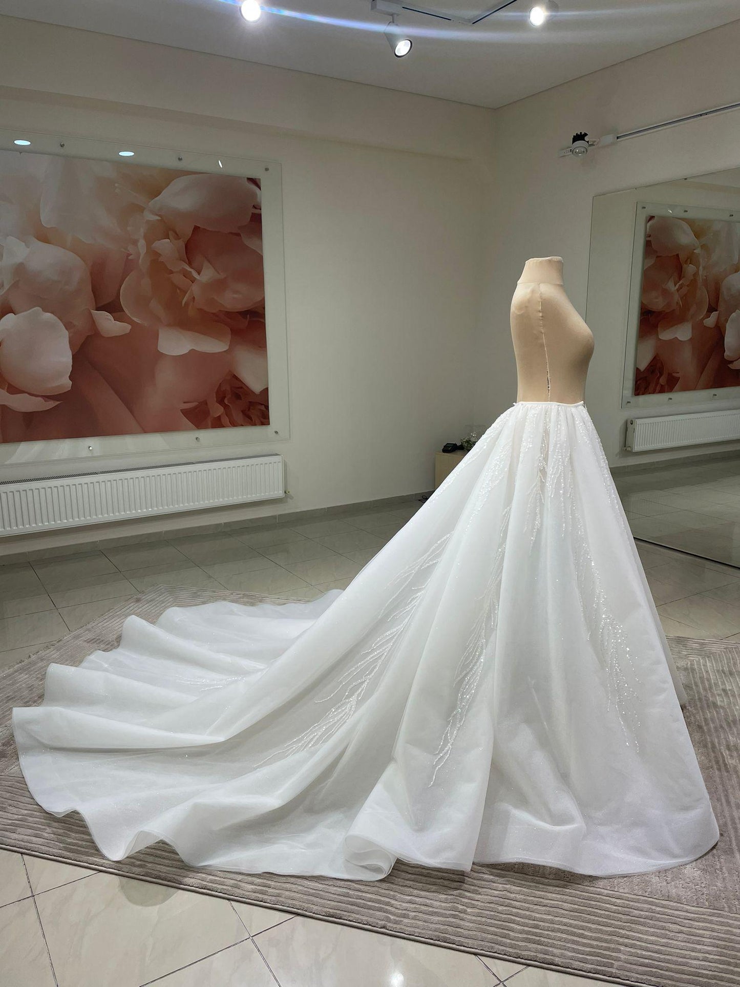 Detachable tulle overskirt  Grace