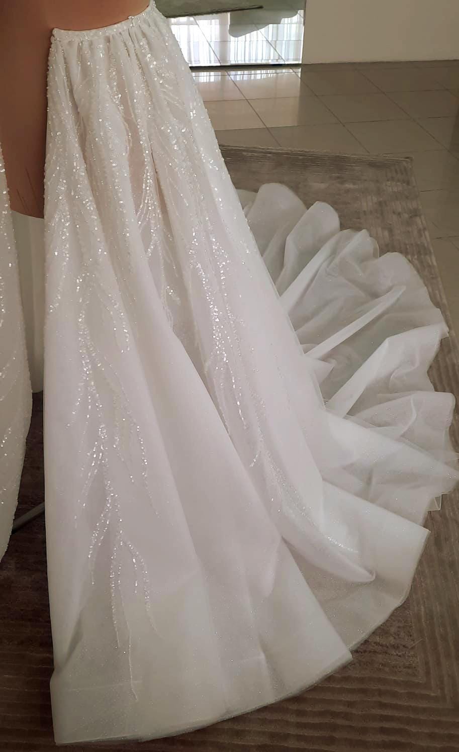 Detachable tulle overskirt  Grace