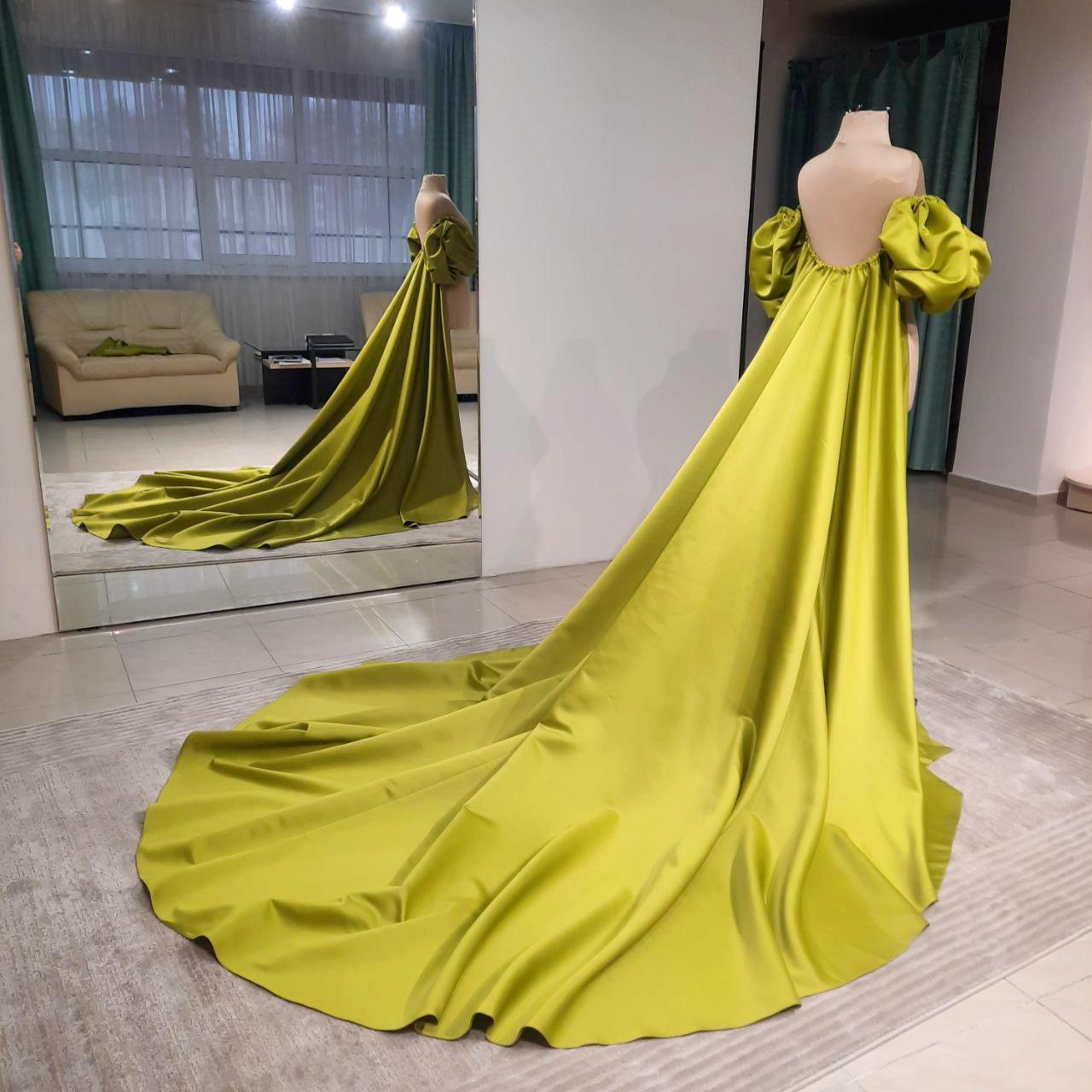 Satin bicep cape