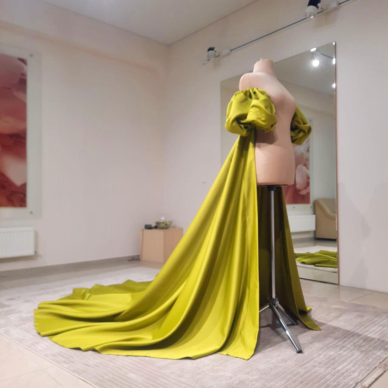 Satin bicep cape