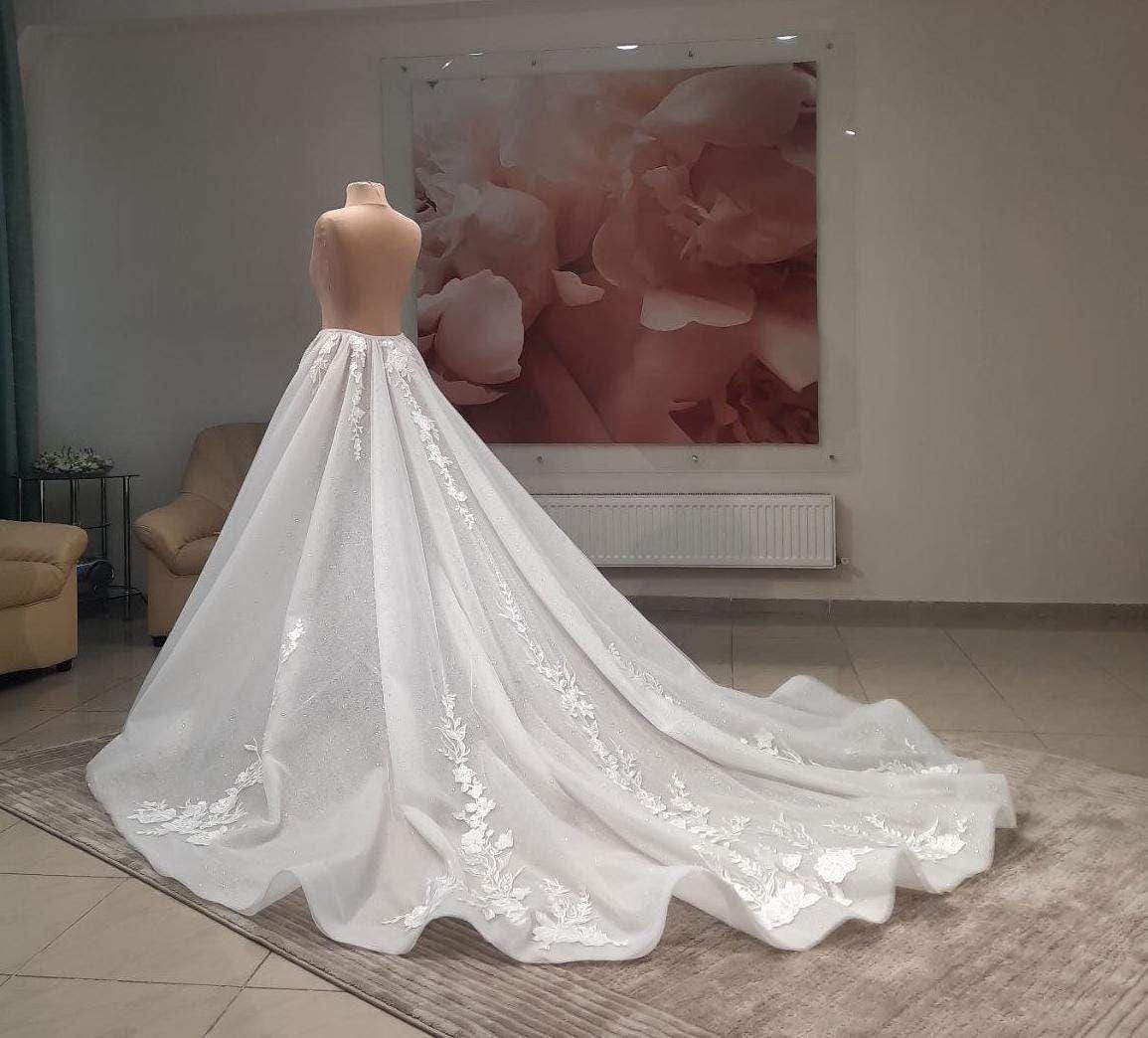 Detachable overskirt handmade Rosa