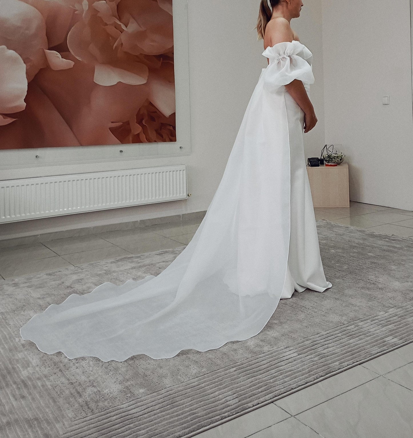 Wedding organza cape Beatrice