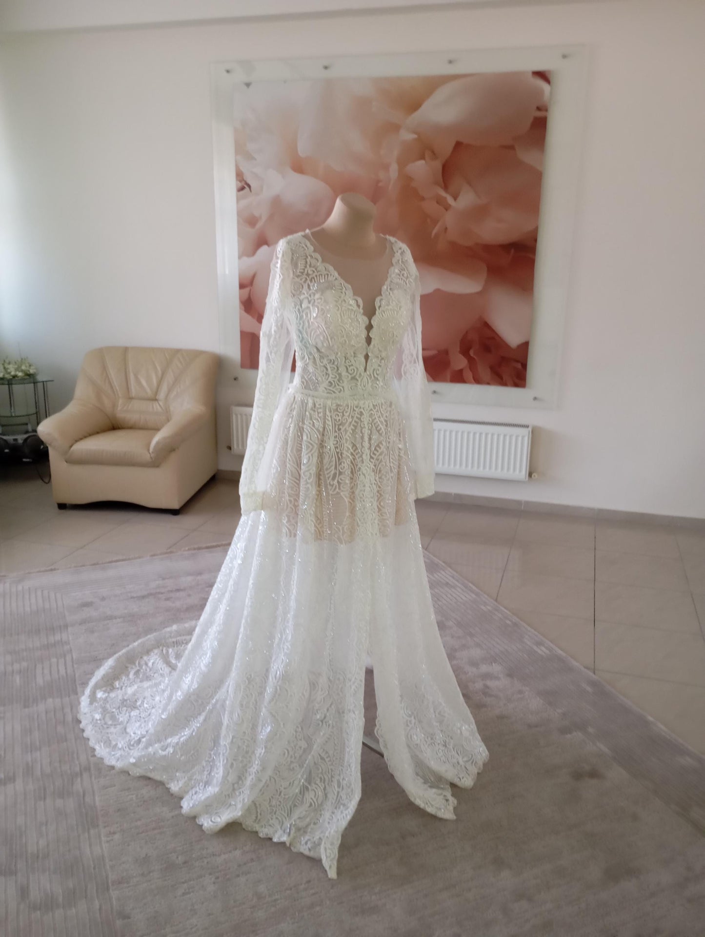 Bridal boudoir robe Mia