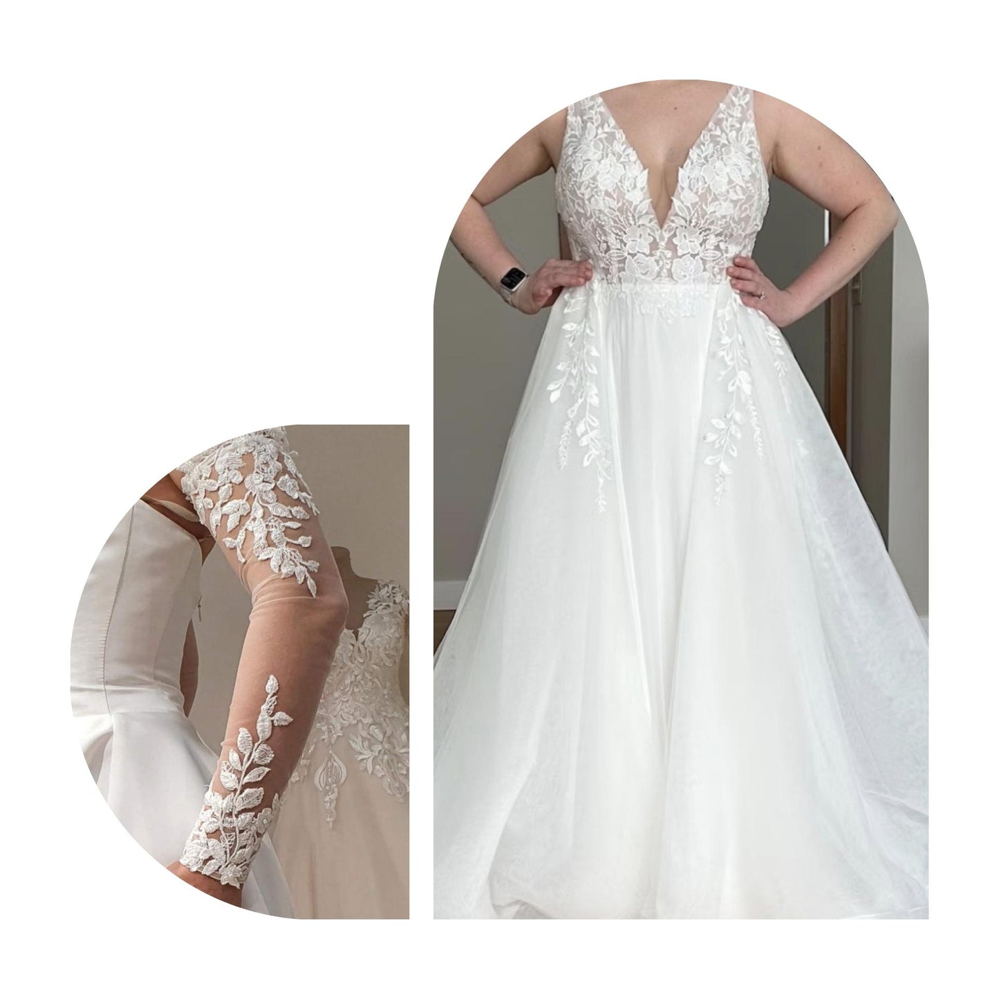 Wedding overskirt  Fiona