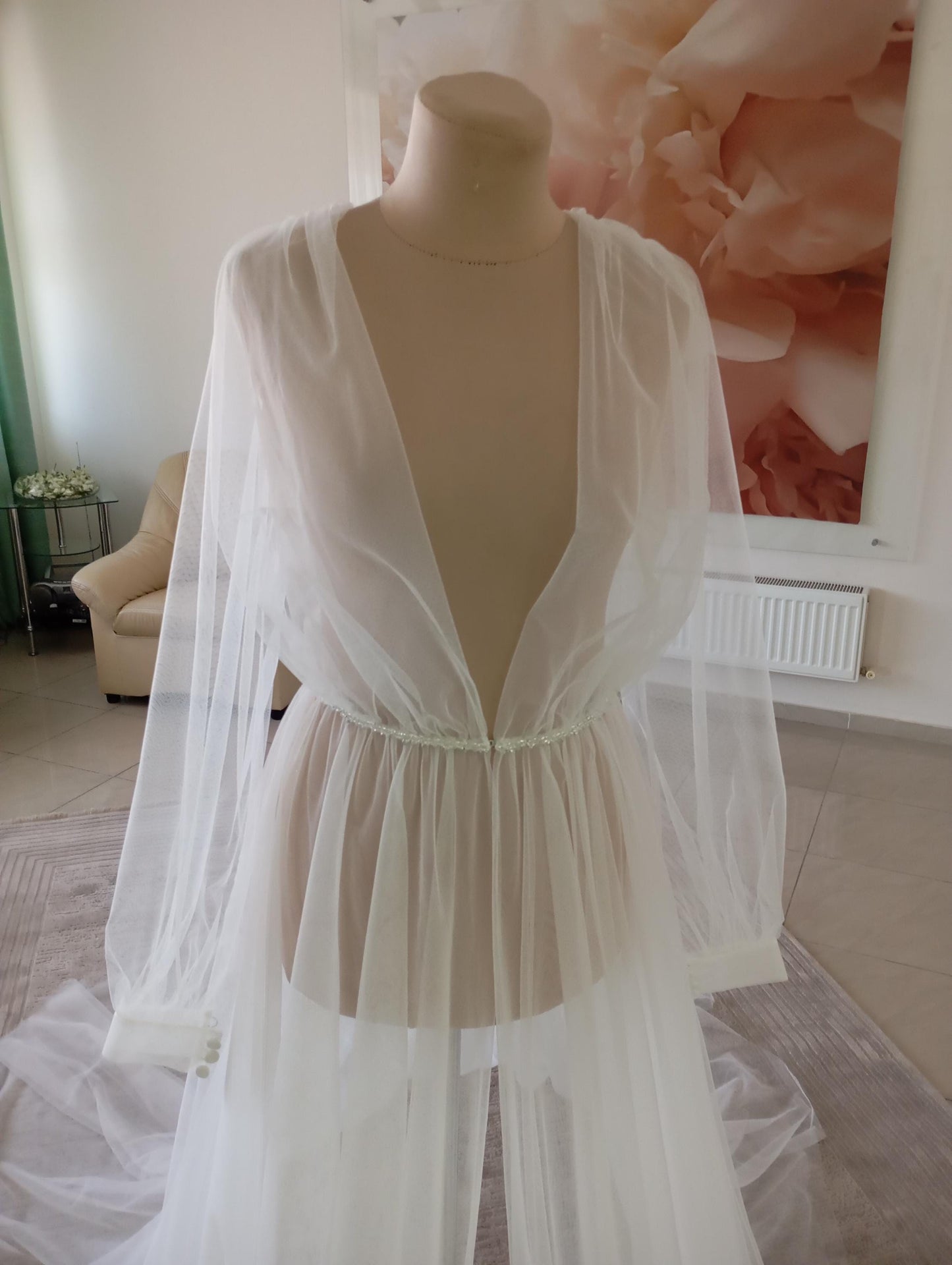 Bridal boudoir robe Mia