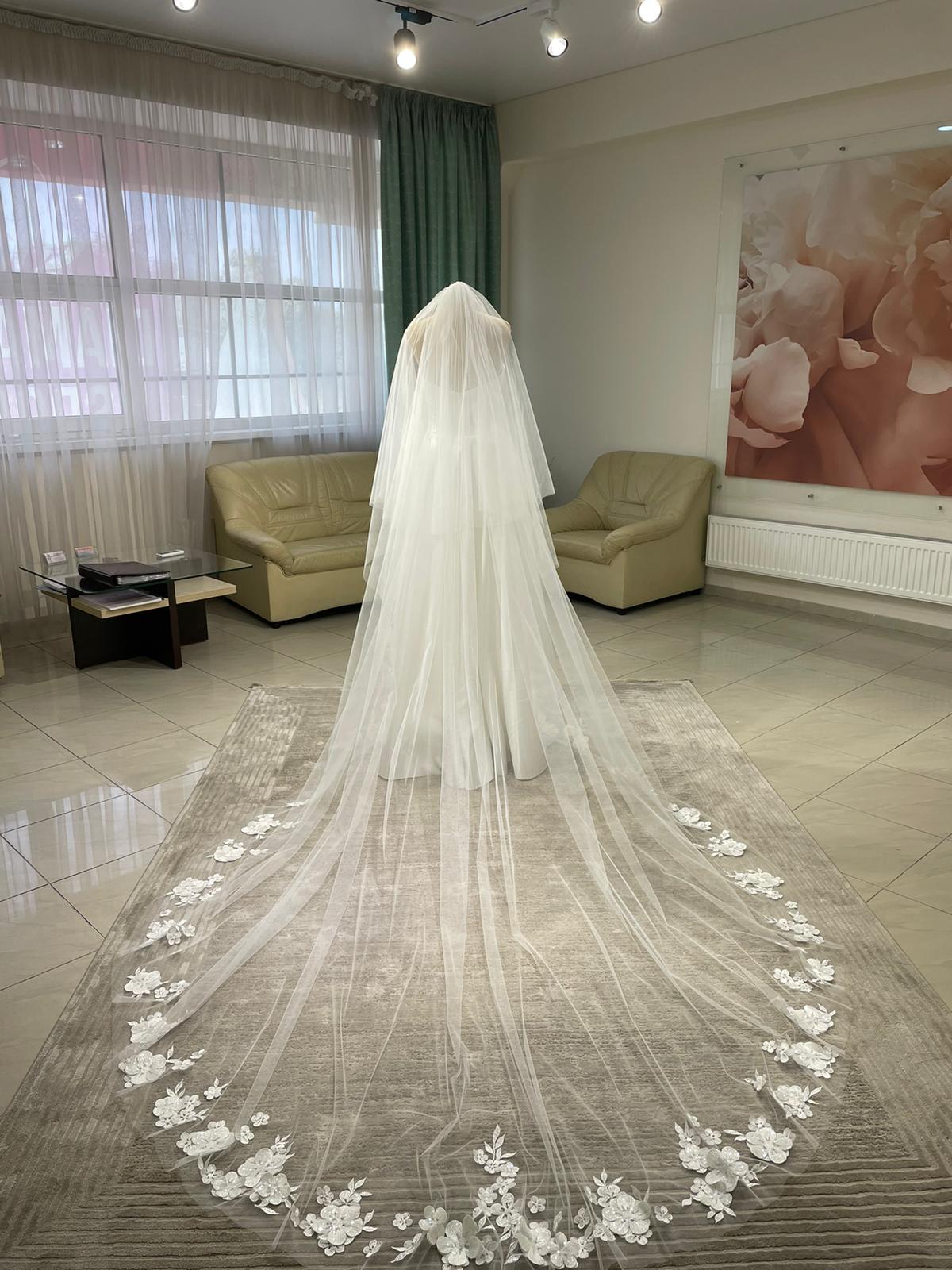 Cathedral lace veil Mia
