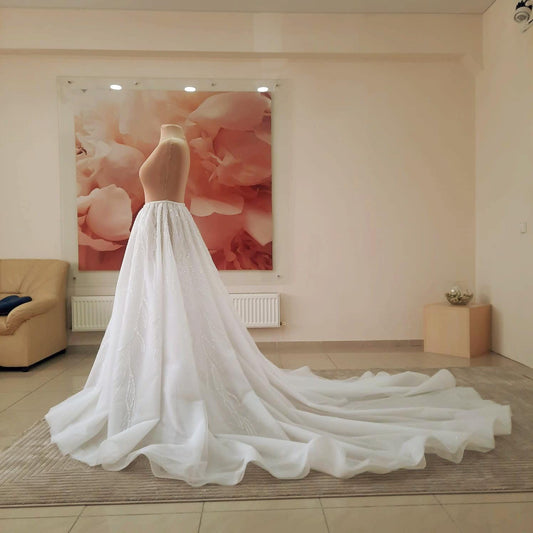 Detachable tulle overskirt  Grace