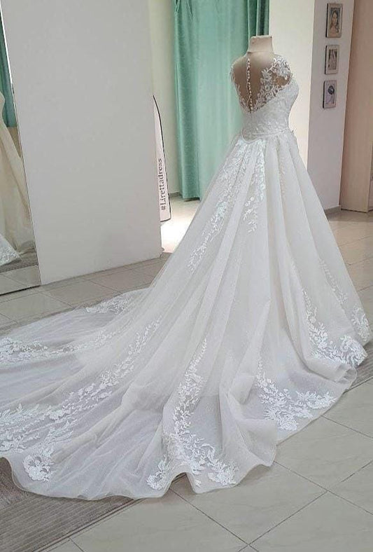 Elegant bridal  overskirt Doris