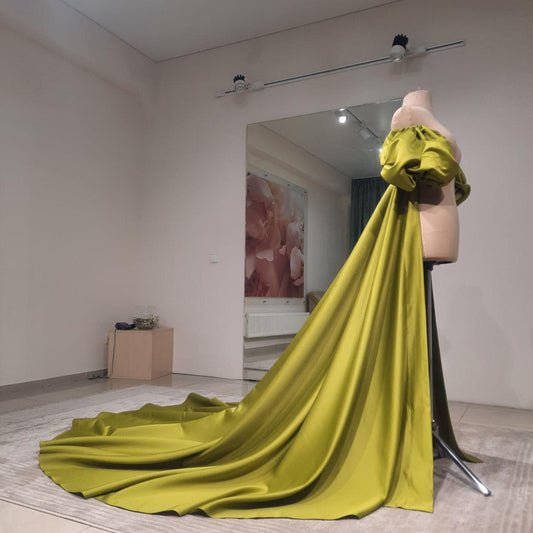 Satin bicep cape