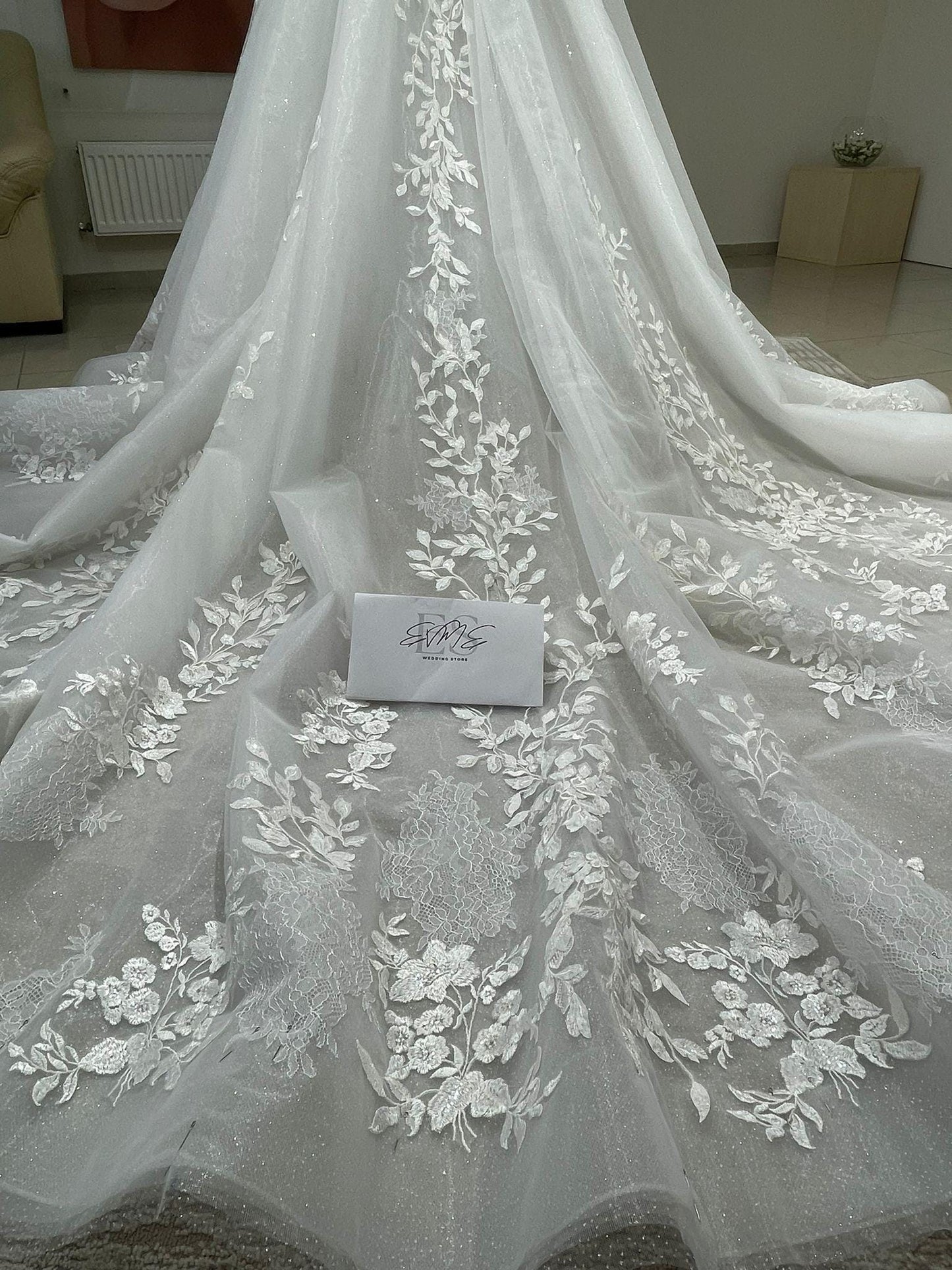 Unique bridal overskirt Megan