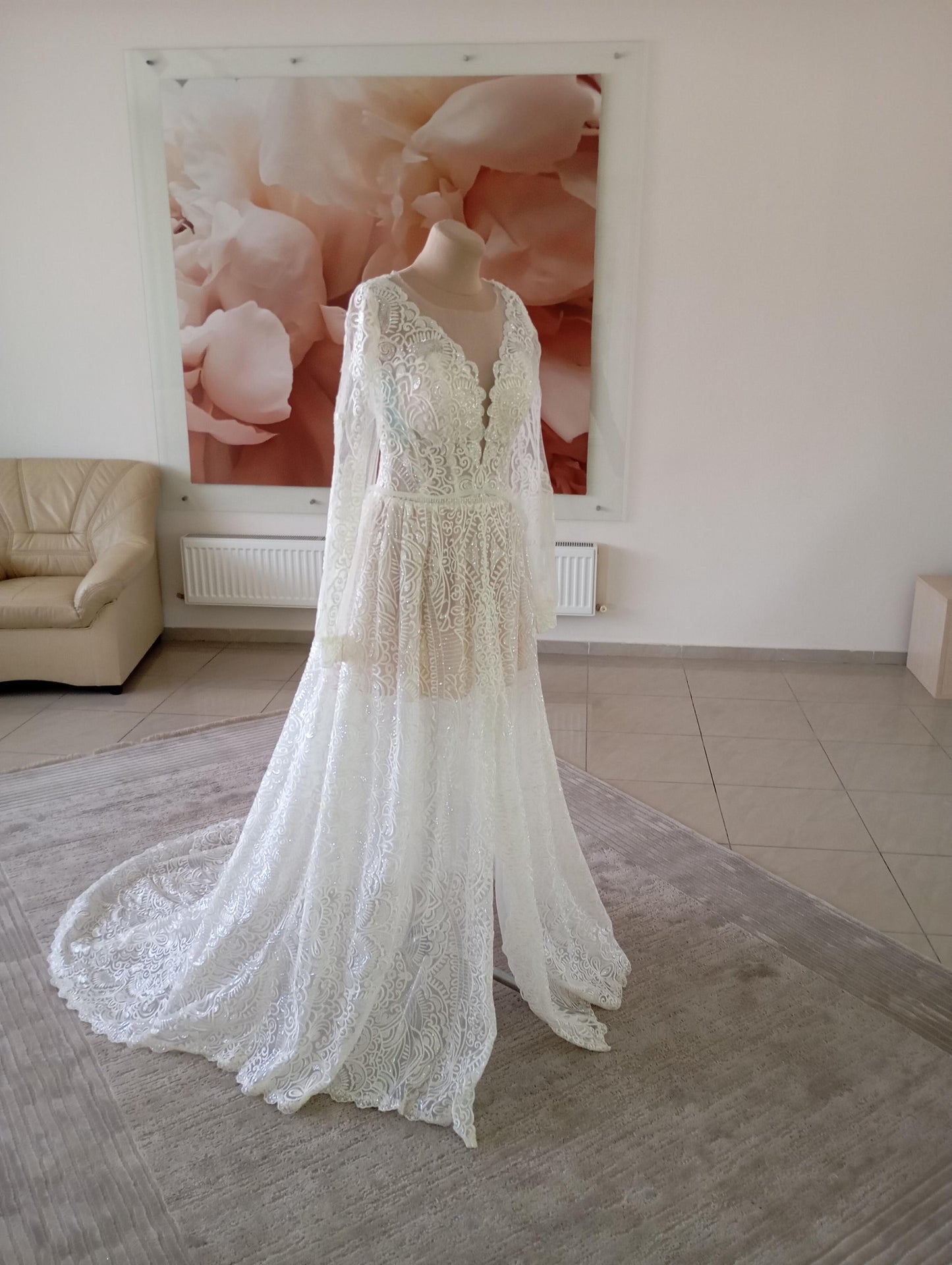 Bridal boudoir robe Mia